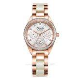 Alexandre Christie Passion AC 2A60 BF Cream Dual Tone Stainless Steel With Ceramic Strap